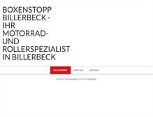 Tablet Screenshot of boxenstopp-billerbeck.de